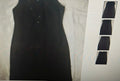 Formal black dress sleeveless with black & faux diamond beads size 10
