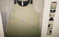 Kimberly C women's tank top light olive green & black size XL
