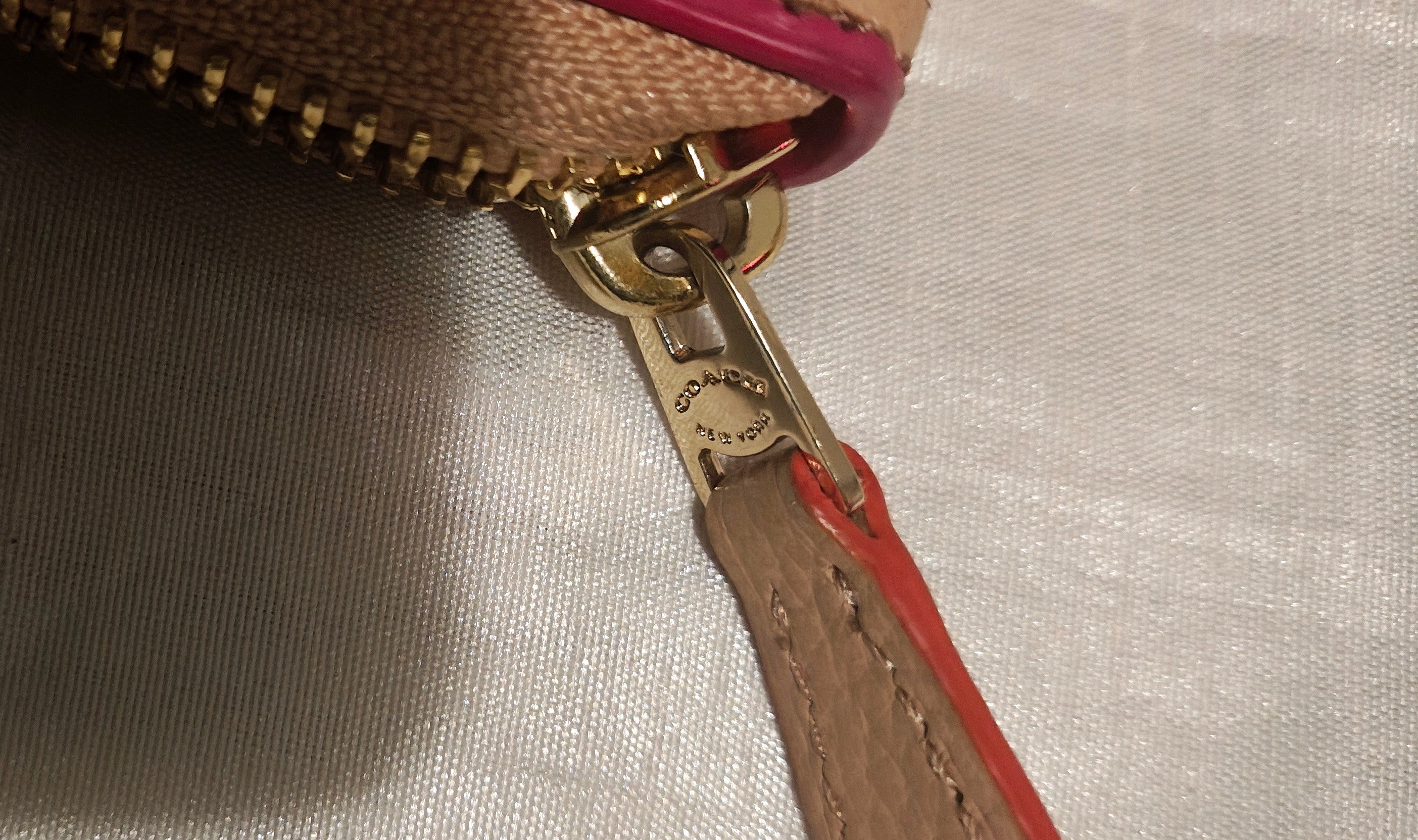 Genuine Coach Ladies wallet tan standard size