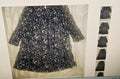 Zara women's long sleeves midi dress blue/white floral size XL
