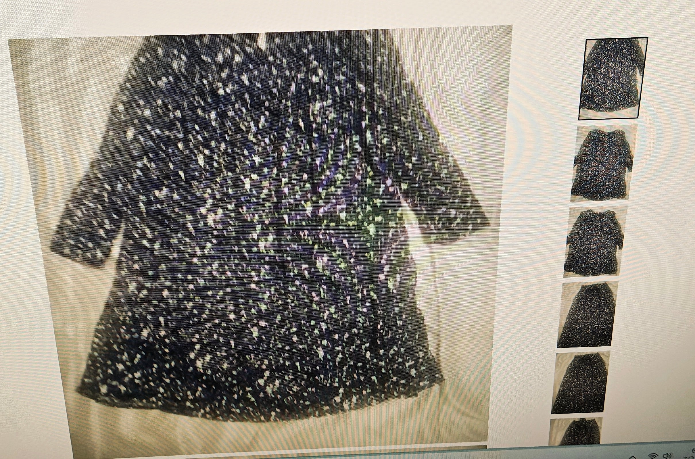 Zara women's long sleeves midi dress blue/white floral size XL
