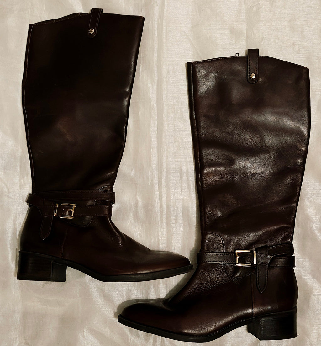 Alex Marie Brown Leather Boots Women's Size 9M