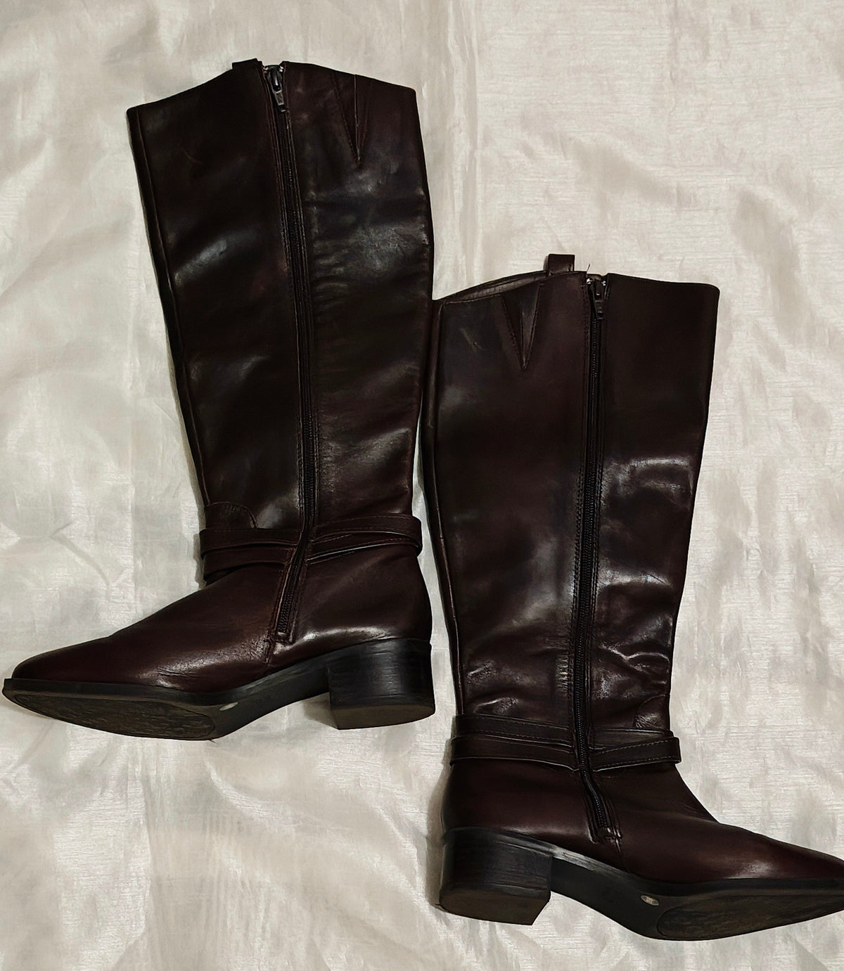 Alex Marie Brown Leather Boots Women's Size 9M