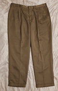 Savane Pleated and Cuffed Men's Tan/Brown Shade Pants 40W X 32L