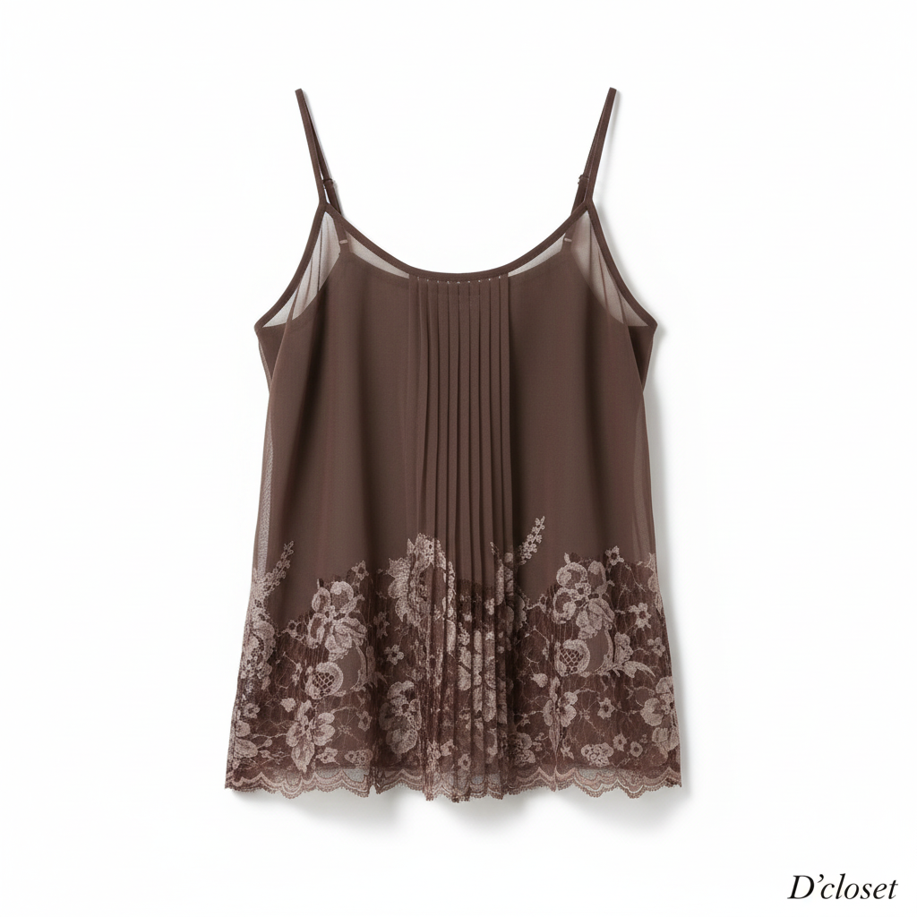 Stock photo for D'closet women's sheer lace camisole