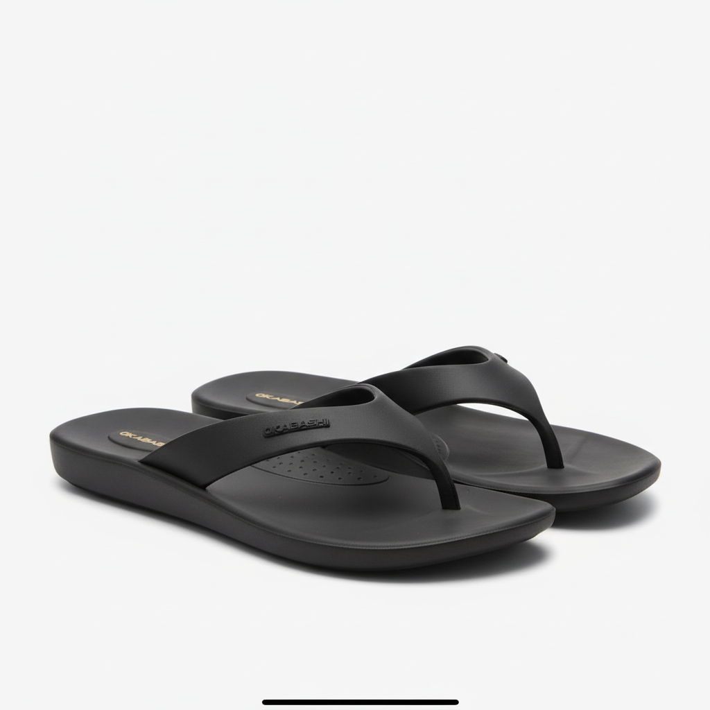 Stock photo for Okabashi women's black thong slippers